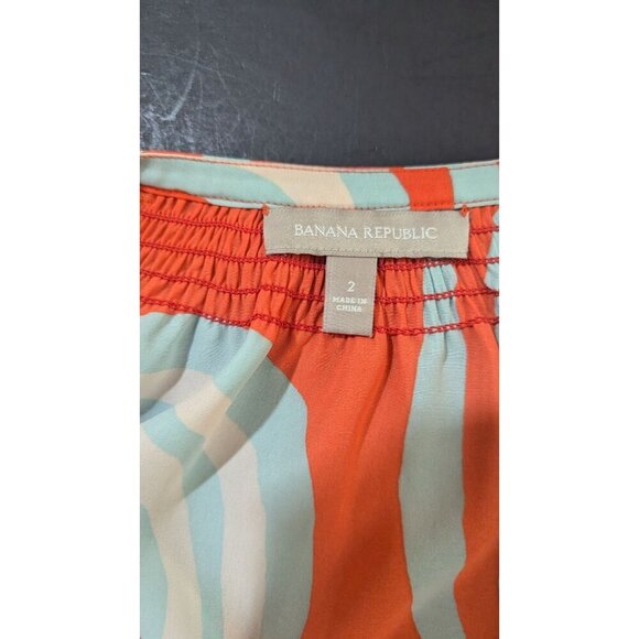 Banana Republic Women's Boho Retro Print Dress Size 2 - Picture 8 of 9